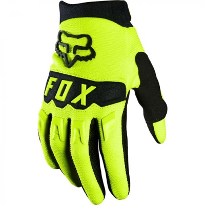 Мотоперчатки подростковые Fox Dirtpaw Youth Glove Flow Yellow фото в интернет-магазине FrontFlip.Ru