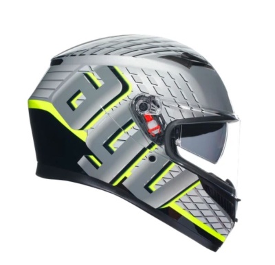 Шлем AGV K3 E2206 MPLK Fortify Grey/Black/Yellow-Fluo фото в интернет-магазине FrontFlip.Ru
