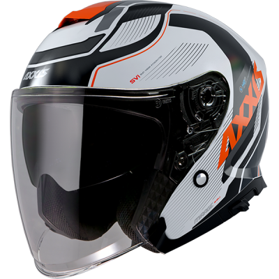 AXXIS OF504SV Mirage SV Vilage Fluor Orange шлем открытый оранжевый фото в интернет-магазине FrontFlip.Ru