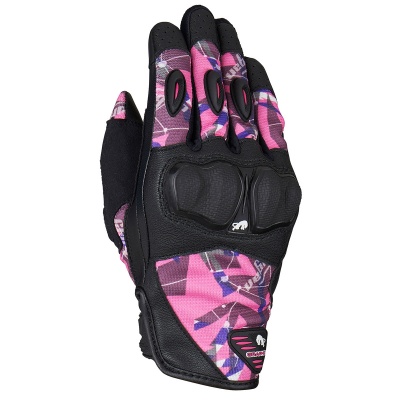 [FURYGAN] Перчатки GRAPHIC EVO2 LADY кожа, цвет Черный/Розовый фото в интернет-магазине FrontFlip.Ru