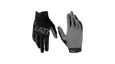 Велоперчатки подростковые Leatt MTB 1.0 GripR Junior Glove Black фото в интернет-магазине FrontFlip.Ru