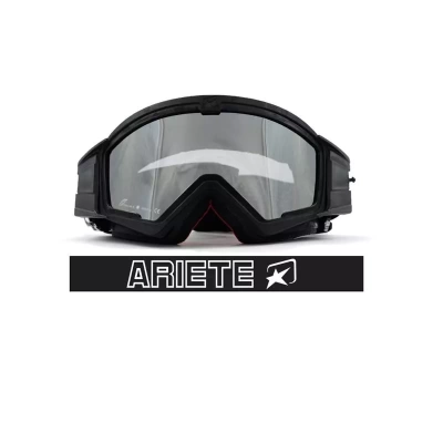 ARIETE Кроссовые очки (маска) MUDMAX - BLACK / SILVER LENS (moto parts) фото в интернет-магазине FrontFlip.Ru