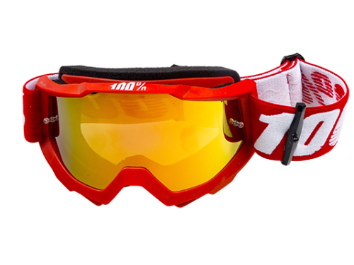 Очки кроссовые 100% STRATA MX Replica Red фото в интернет-магазине FrontFlip.Ru