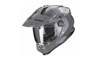 [SCORPION EXO] Мотошлем ADF-9000 AIR SOLID, цвет Серый фото в интернет-магазине FrontFlip.Ru