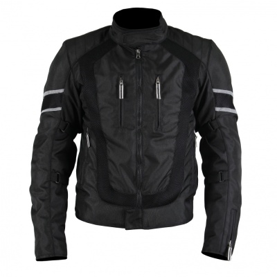 Куртка мужская INFLAME K10300 текстиль+сетка, цвет черный фото в интернет-магазине FrontFlip.Ru