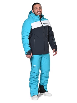 SNOW HEADQUARTER Горнолыжный костюм мужской A-8979 Голубой фото в интернет-магазине FrontFlip.Ru