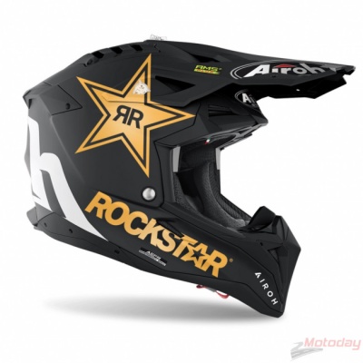 AIROH шлем кросс AVIATOR 3 ROCKSTAR 22 MATT фото в интернет-магазине FrontFlip.Ru