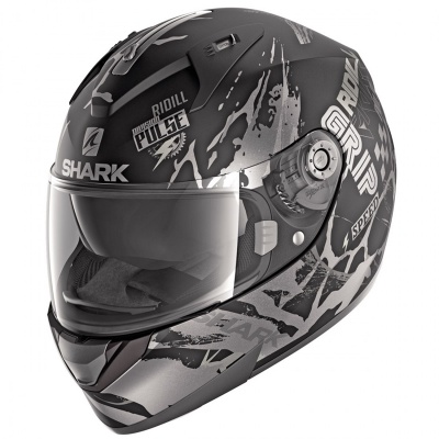 SHARK Шлем RIDILL 1.2 DRIFT-R MAT KAS Черный Матовый/Антрацит Матовый/Серый фото в интернет-магазине FrontFlip.Ru