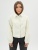 Короткая кожаная куртка женская белого цвета 246Bl фото в интернет-магазине FrontFlip.Ru