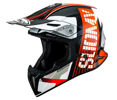 [SUOMY] Мотошлем X-WING AMPED, цвет Черный/Оранжевый фото в интернет-магазине FrontFlip.Ru
