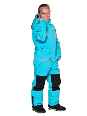 SNOW HEADQUARTER Снегоходный комбинезон для девочки T-9081 Голубой фото в интернет-магазине FrontFlip.Ru