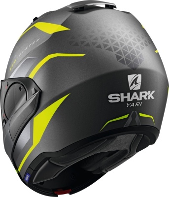 Шлем SHARK EVO ES YARI Mat Antracite/Yellow/Silver фото в интернет-магазине FrontFlip.Ru