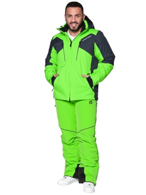 SNOW HEADQUARTER Горнолыжный костюм мужской A-8961 Салатовый фото в интернет-магазине FrontFlip.Ru