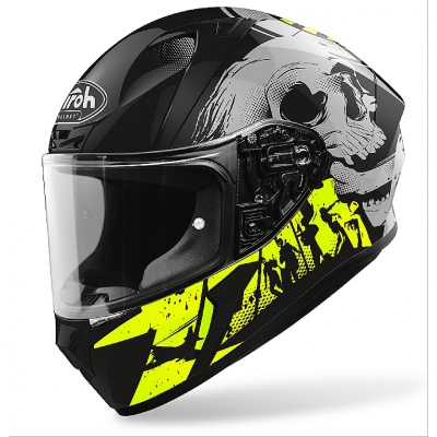 AIROH шлем интеграл VALOR AKUNA YELLOW GLOSS фото в интернет-магазине FrontFlip.Ru