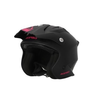 Шлем Acerbis JET ARIA 22-06 Black/Pink фото в интернет-магазине FrontFlip.Ru