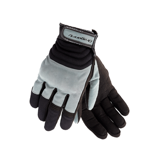 DRAGONFLY Перчатки DF QUAD Black-Dark Gray фото в интернет-магазине FrontFlip.Ru