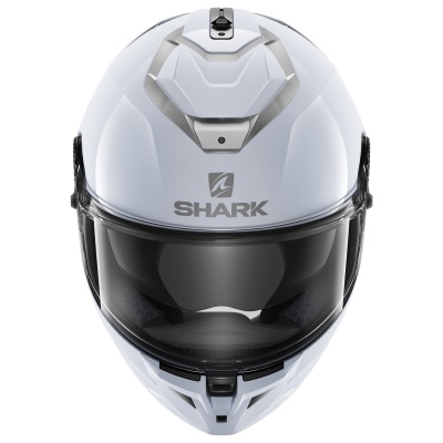 Шлем SHARK SPARTAN GT BLANK BCL. MICR. White/Silver Glossy фото в интернет-магазине FrontFlip.Ru