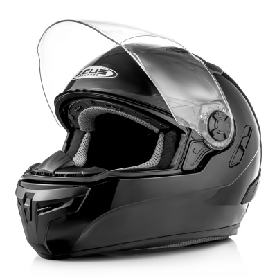 ZEUS Шлем интеграл ZS-813A Термопластик, глянец, Черный фото в интернет-магазине FrontFlip.Ru