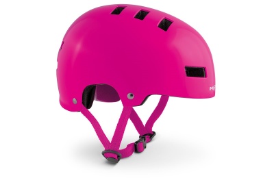 Велошлем подростковый MET yo-yo pink фото в интернет-магазине FrontFlip.Ru