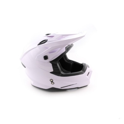 Шлем (кроссовый) Ataki MX801 Solid белый глянцевый фото в интернет-магазине FrontFlip.Ru