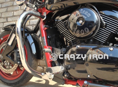 Дуги на мотоцикл KAWASAKI VN1500, VN1600 Mean Streak CRAZY IRON Хром фото в интернет-магазине FrontFlip.Ru