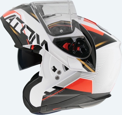 Шлем MT ATOM SV OPENED B5 Gloss Pearl Red фото в интернет-магазине FrontFlip.Ru
