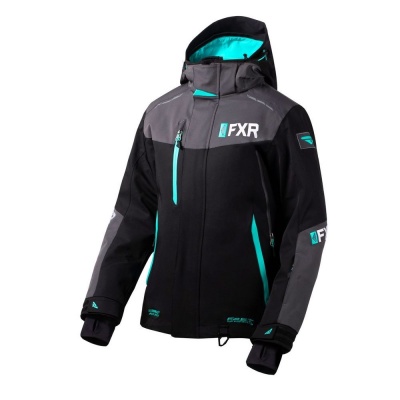 Куртка FXR Renegade FX с утепленной вставкой Black/Charcoal/Mint фото в интернет-магазине FrontFlip.Ru