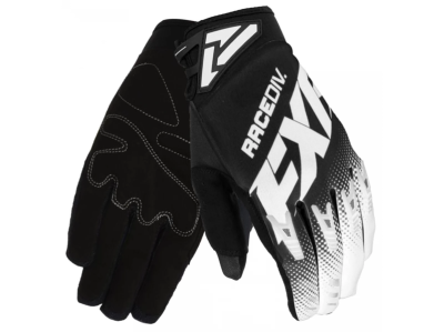 FXR MX Перчатки Factory Ride Adjustable MX Glove 20 Black/White фото в интернет-магазине FrontFlip.Ru