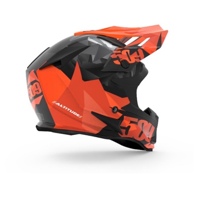 Шлем 509 Altitude Fidlock® (ECE) Orange Triangles фото в интернет-магазине FrontFlip.Ru
