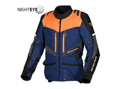 MACNA DOMANE Куртка ткань синяя/оранжевая фото в интернет-магазине FrontFlip.Ru