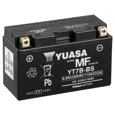 YUASA   Аккумулятор  YT7B-BS(7B-4) с электролитом фото в интернет-магазине FrontFlip.Ru