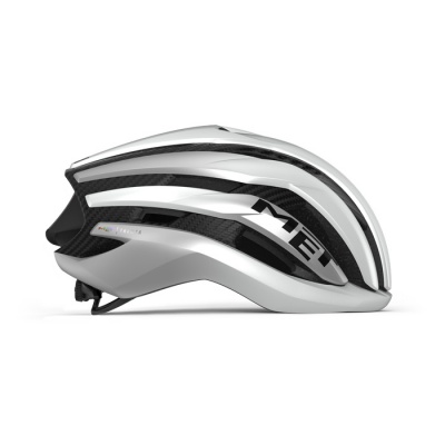 Велошлем MET trenta 3k carbon METallic white/silver фото в интернет-магазине FrontFlip.Ru