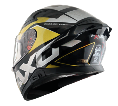 Шлем AXOR APEX CHROMTECH, цвет красный/чёрный/золото фото в интернет-магазине FrontFlip.Ru