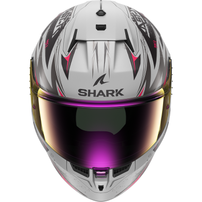 Шлем Shark D-SKWAL 3 BLAST-R MAT Silver/Violet/Black фото в интернет-магазине FrontFlip.Ru