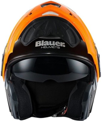 BLAUER Шлем Blauer SKY Black/Orange фото в интернет-магазине FrontFlip.Ru