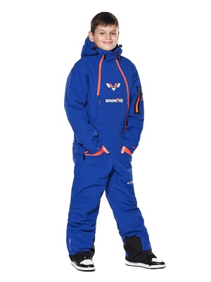 SNOW HEADQUARTER Горнолыжный комбинезон для мальчика T-9063 Синий фото в интернет-магазине FrontFlip.Ru