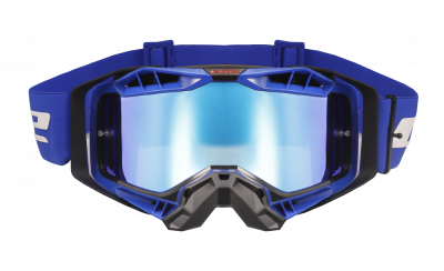 LS2 Очки кросс AURA Goggle с хамелеон линзой черно-синие с линзой синий хамелеон фото в интернет-магазине FrontFlip.Ru