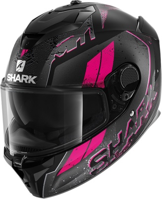 Шлем SHARK SPARTAN GT RYSER MAT DD-Ring Black/Purple фото в интернет-магазине FrontFlip.Ru