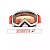 ARIETE Кроссовые очки (маска) MUDMAX - WHITE / DOUBLE ORANGE VENTILATED LENS NO PINS (moto parts)