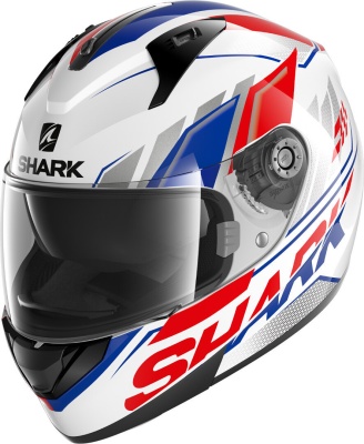Шлем SHARK RIDILL 1.2 PHAZ White/Blue фото в интернет-магазине FrontFlip.Ru