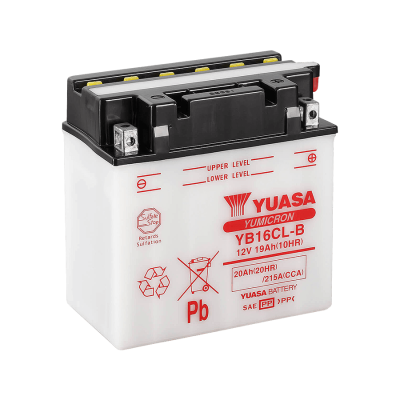YUASA   Аккумулятор  YB16CL-B с электролитом фото в интернет-магазине FrontFlip.Ru