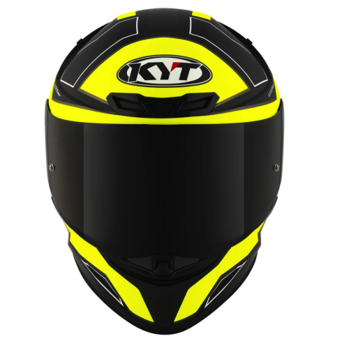 [KYT] Мотошлем TT-REVO ELECTRON, цвет Черный Матовый/Желтый фото в интернет-магазине FrontFlip.Ru