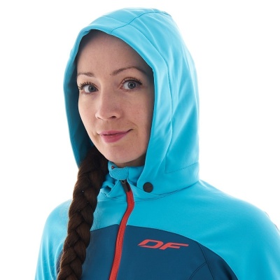 Dragonfly Куртка женская с капюшоном Explorer 2.0 Scuba Blue Dragonfly фото в интернет-магазине FrontFlip.Ru