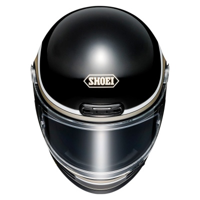 SHOEI Мотошлем GLAMSTER 06 BIVOUAC черно-бело-золотой, TC-9 фото в интернет-магазине FrontFlip.Ru