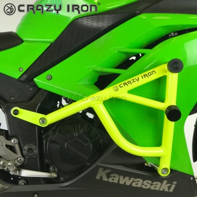 Клетка на мотоцикл KAWASAKI Ninja 300 CRAZY IRON серии PRO фото в интернет-магазине FrontFlip.Ru