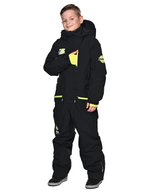 SNOW HEADQUARTER Снегоходный комбинезон для мальчика T-9070 Черный фото в интернет-магазине FrontFlip.Ru