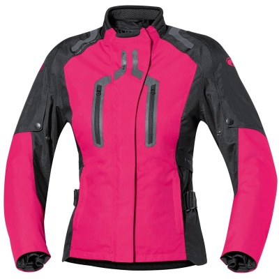 Куртка HELD Xenna текстиль жен чер-розовый фото в интернет-магазине FrontFlip.Ru