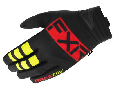 FXR MX Перчатки Prime MX Glove 22 Black/Nuke Red фото в интернет-магазине FrontFlip.Ru