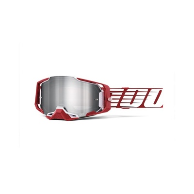 Очки 100% Armega Google Oversized Deep Red / Flash Silver Lens (50721-261-02) фото в интернет-магазине FrontFlip.Ru