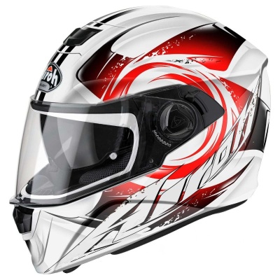 AIROH шлем интеграл STORM ANGER RED GLOSS фото в интернет-магазине FrontFlip.Ru
